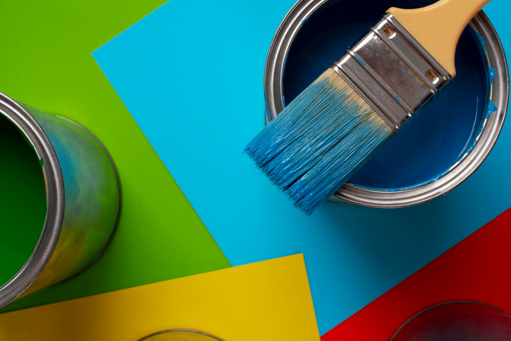 paint and color background Talc stone in paintin